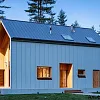 Проект каркасного "Барнхаус", 127м2, 7.5х10.2 м Проект каркасного "Барнхаус", 127м2, 7.5х10.2 м