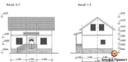 Проект дома из СИП 88м2