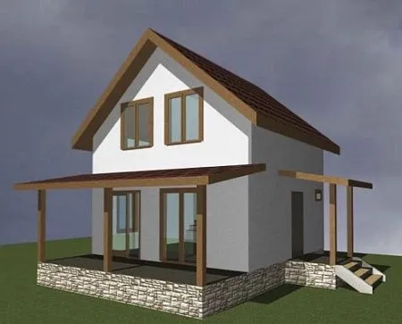 Проект каркасного дома Селена 72 м2