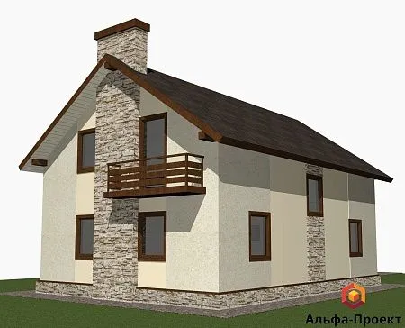 Проект дома из СИП 150м2 с сауной