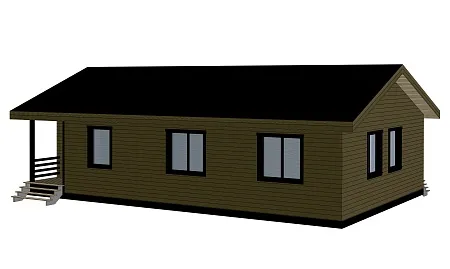 Проект каркасного дома 135 м2