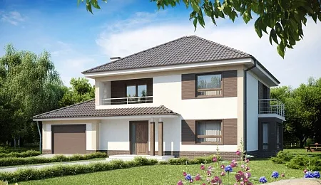 Проект дома 214м2 (10,8х16,1 м) из газобетона