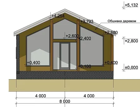 Проект дома из СИП 112м2