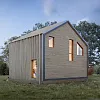 Проект каркасного "Барнхаус", 157м2, 8х10 м Проект каркасного "Барнхаус", 157м2, 8х10 м