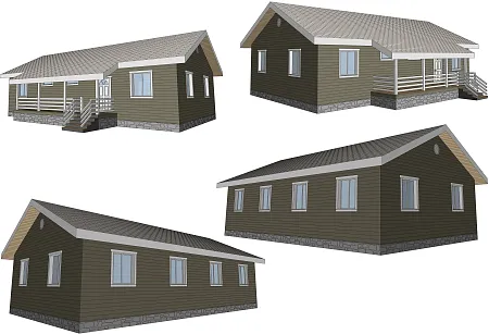Проект каркасного дома 150 м2