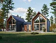Проект каркасного Барнхаус 228 м2