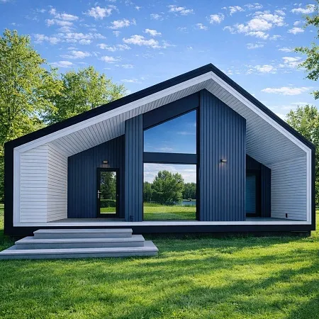 Проект каркасного Барнхаус 10х11,11 м, 128 м2