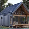 Проект каркасного &amp;quot;Барнхаус&amp;quot;, 6х10 м, 83 м2 с лофтом и вторым светом