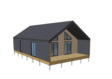 Проект каркасного Барнхаус 103 м2