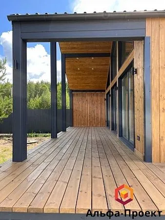 Проект каркасного дома "Барнхаус 138"