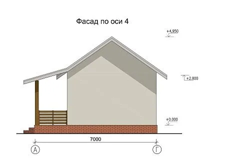 Проект дома из СИП 42м2