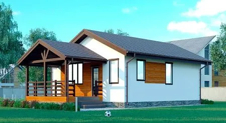 Проект каркасного дома 85 м2