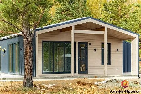 Проект каркасного дома "Барнхаус 90,5"