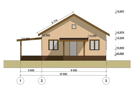 Проект дома из СИП 108м2
