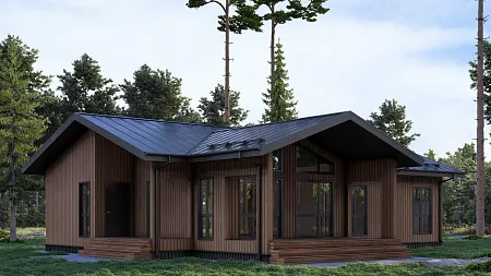 Проект каркасного дома 176 м2