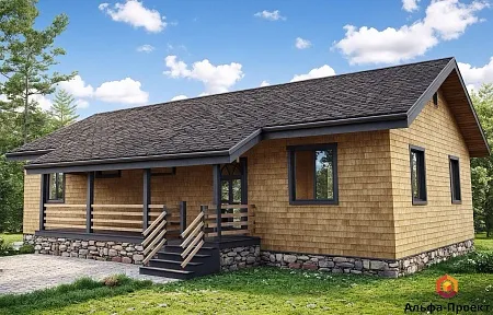 Проект каркасного дома 150 м2