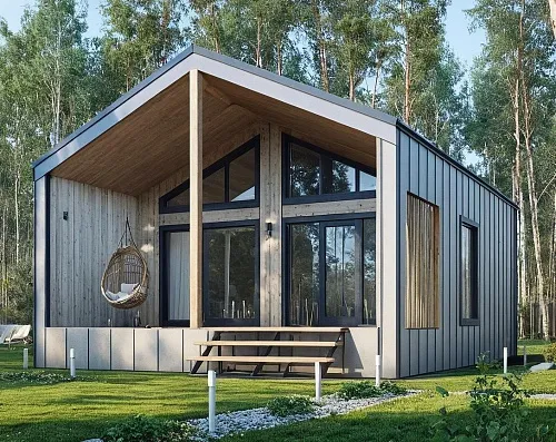 Готовый проект каркасного дома &amp;quot;Барнхаус 94&amp;quot;