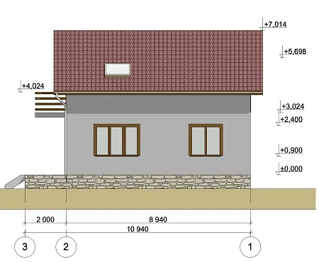 Проект дома из СИП 128м2 с сауной