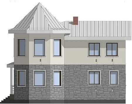 Проект каркасного дома 210 м2
