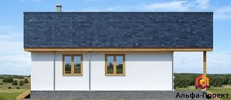 Проект дома из СИП "Финский" 90,5м2