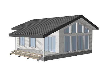 Проект каркасного дома 140 м2