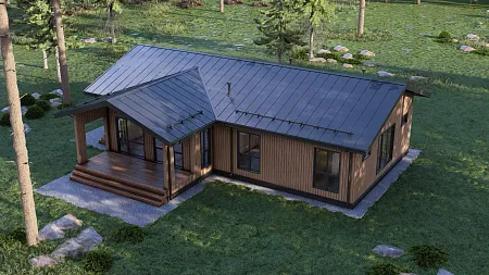 Проект каркасного дома 176 м2