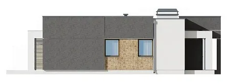 Проект дома "Хайтек" 99м2 из газобетона