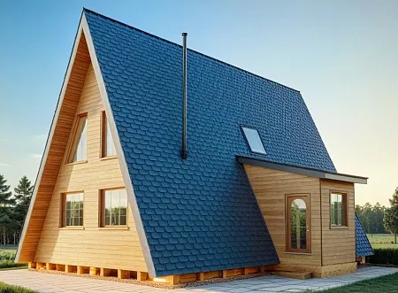 Проект каркасного дома "А-фрейм 10х13", 162м2