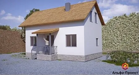 Проект дома из СИП 88м2