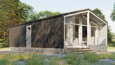 Проект каркасного дома "Барнхаус 70"