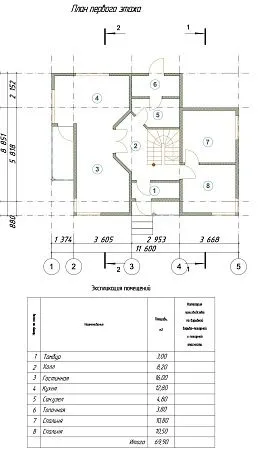 Проект дома из СИП 117м2