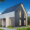 Проект каркасного "Барнхаус", 8х10 м, 160 м2 Проект каркасного "Барнхаус", 8х10 м, 160 м2