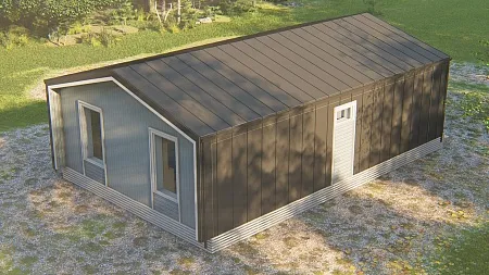 Проект каркасного дома "Барнхаус 70"