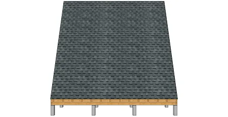 Готовый проект каркасного дома "А-фрейм 6х6", 44м2