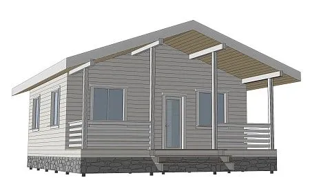 Проект каркасного дома 70 м2