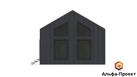 Готовый проект каркасного дома "Барнхаус 75.75"