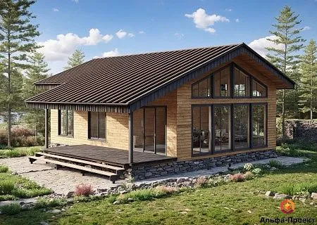 Проект каркасного дома 140 м2