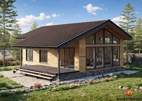 Проект каркасного дома 140 м2 Проект каркасного дома 140 м2