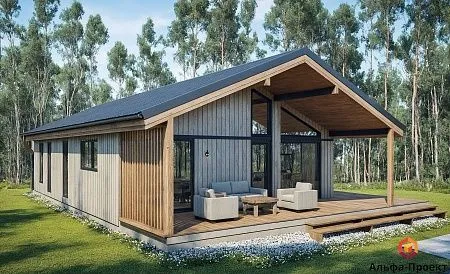 Проект каркасного "Сканди 120" (зеркальный)