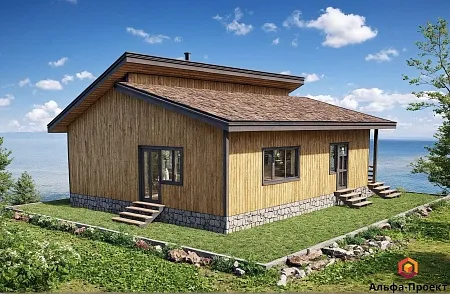Проект каркасного дома 104 м2