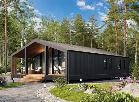 Проект каркасного дома "Барнхаус 109"