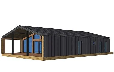 Проект каркасного дома "Барнхаус 109"