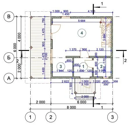 Проект каркасного дома Селена 72 м2