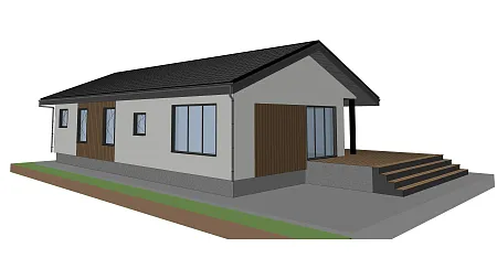 Проект каркасного дома "Микея" 175 м2
