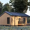 Проект каркасного Барнхаус 68 м2 Проект каркасного Барнхаус 68 м2