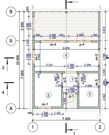 Готовый проект каркасного дома "Барнхаус 94"