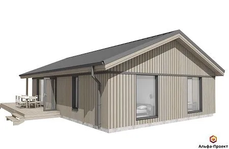 Проект каркасного "Сканди 120" (зеркальный)