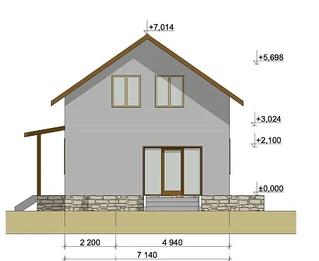 Проект дома из СИП 127м2