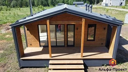 Проект каркасного дома "Барнхаус 90,5"