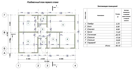 Проект дома из СИП "Агат" 95,8м2